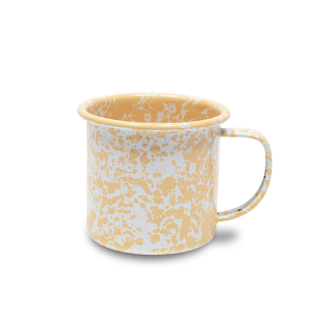 Enamel Splatter Cup - Yellow 12oz