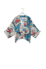 Magnolia Plates Kimono in Blue