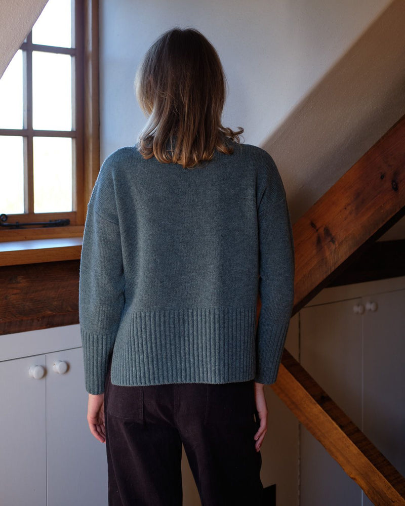 Elle Boxy Jumper - Caspian