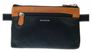 Soft Leather Make Up/ Cosmetic Bag/ Clutch Bag