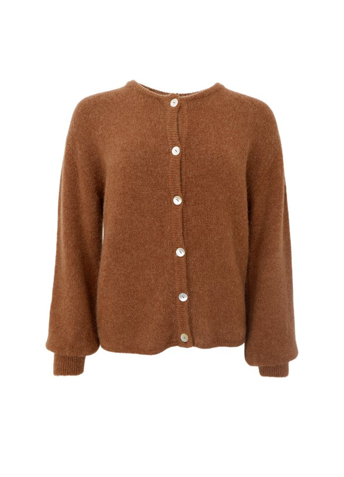Bella Knitted Cardigan - Camel