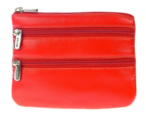 3 Zip Coin Purse Soft Leather