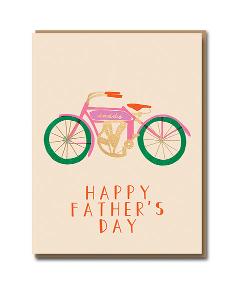 Vintage Biker Father's Day Card