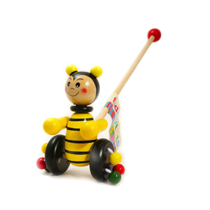 Bee Wooden Pushalong Toy