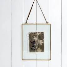 Large Double Sided Hanging Brass Photo/ Picture Frame (Portrait)