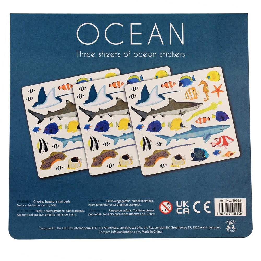 Ocean Stickers (3 Sheets)