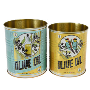 
                
                    Load image into Gallery viewer, Olive Oil Storage Tins, Set of 2
                
            