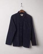Men's Organic Buttoned Cord Overshirt - Midnight Blue