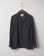 Men's Organic Cord Blazer - Faded Black
