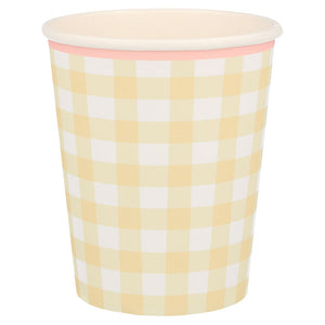 Gingham Cups (pack of 12)