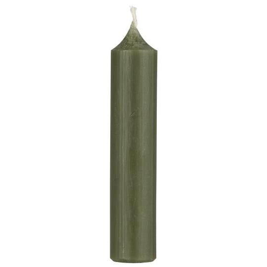 Short Dinner Candle - Forest Green, Pack of 7