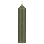 Short Dinner Candle - Forest Green, Pack of 7