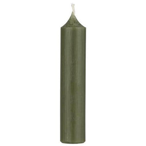 Short Dinner Candle - Forest Green, Pack of 7