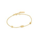 Smooth Twist Chain Gold Bracelet