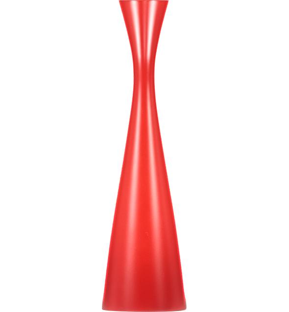 Tall Oriental Red Candle Holder