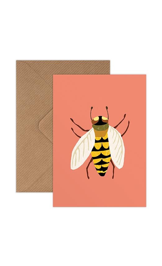 Brie Harrison Greetings Card - Bee
