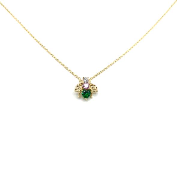
                
                    Load image into Gallery viewer, Bejewelled Bee Necklace
                
            