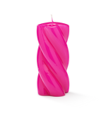Blunt Twisted Candle Long Bright Pink