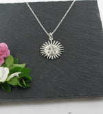 Sun Necklace Sterling Silver