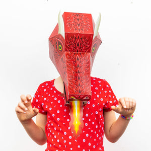 Make Your Own Fire Breathing Dragon Mask