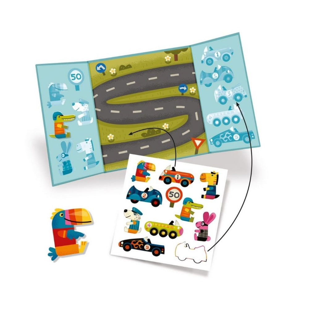 Create With Stickers - Cars (Re-usable)