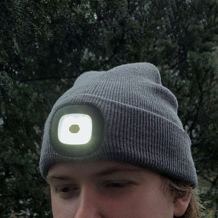 Grey Light Up Beanie