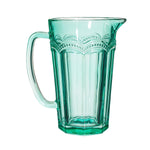 Clarisse Glass Jug - Turquoise