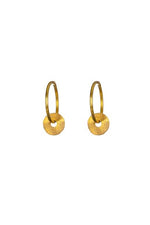Gold Tolvan Hinged Hoop Studs