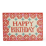 Happy Birthday Card: Coral, Pink and Turquoise