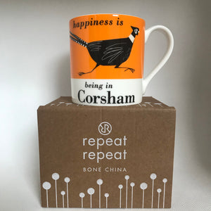 
                
                    Load image into Gallery viewer, Happiness is Being in Corsham Mug
                
            