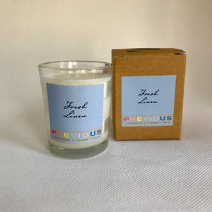 Small Scented Fresh Linen Candle