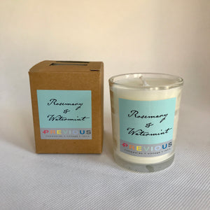 Small Scented Candle: Rosemary and Watermint