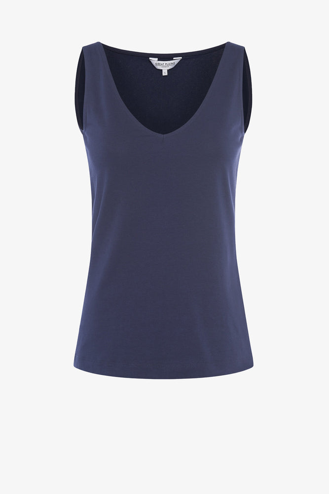 Essential Fitted Stretch Vest - Navy