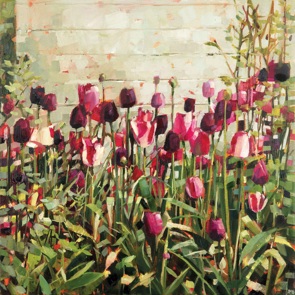 Tulip Garden Greetings Card