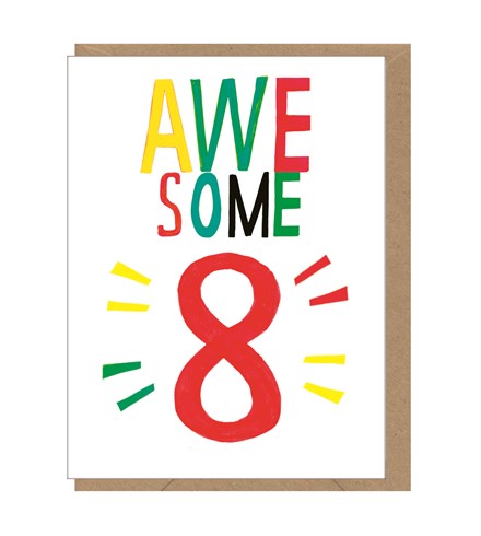 Awesome 8 Age Card