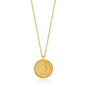 
                
                    Load image into Gallery viewer, Gold Virginia Sun Necklace
                
            