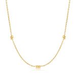 Smooth Twist Chain Gold Necklace