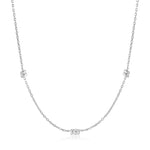 Smooth Twist Chain Silver Necklace