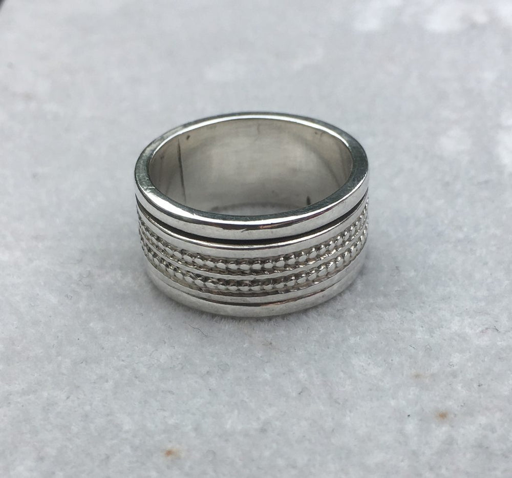 Two-Layer Twist Ring Sterling Silver