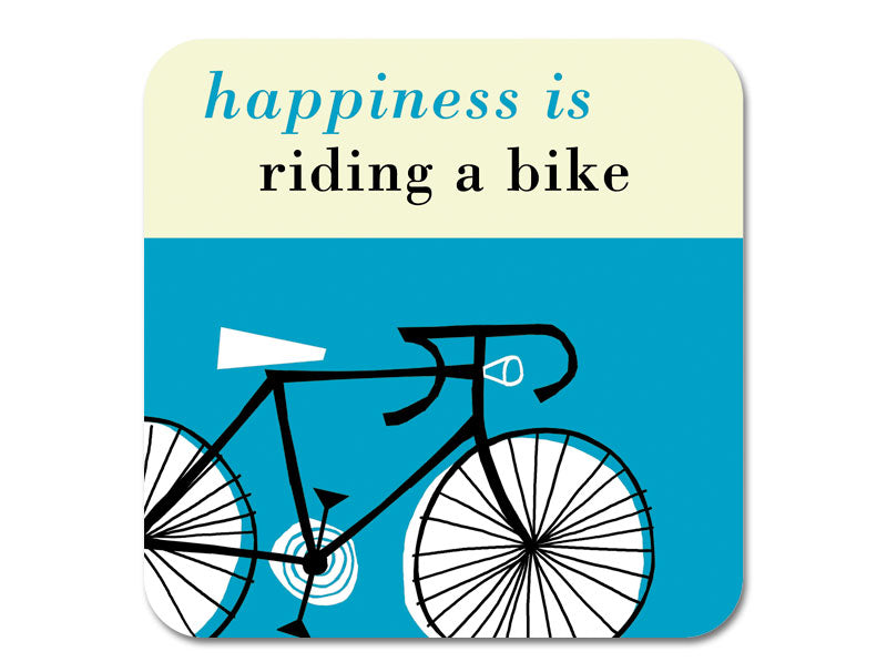 Happiness Bike Coaster - Turquoise