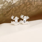 Sterling SilverTree Frog Stud Earrings