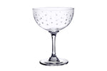 Pair of Crystal Star Design Champagne Glasses by 'The Vintage List'