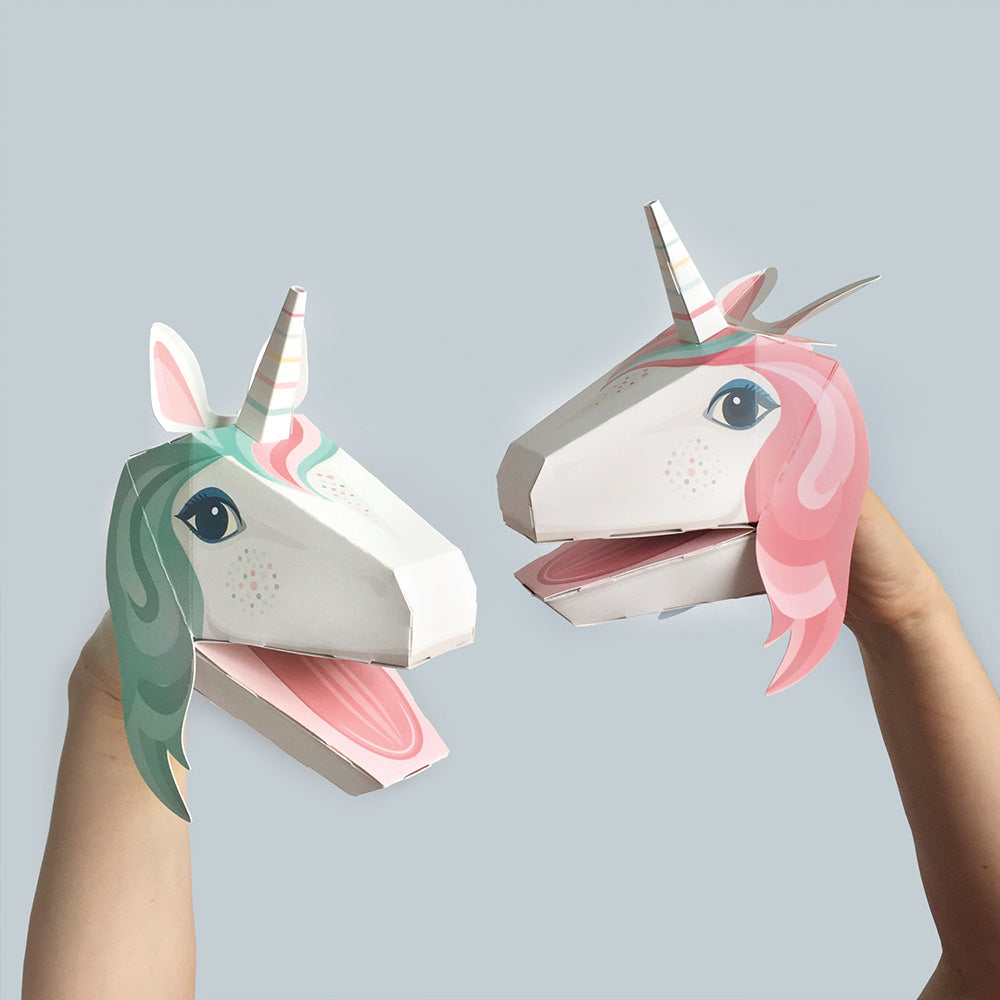 Create Your Own Unicorn Puppets ages 5+