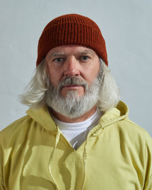 Speckled Donegal Wool Hat - Burnt Orange