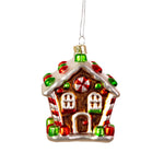 Gingerbread House Glass Bauble