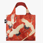 Loqi Haori With White and Red Cranes Shopping Bag