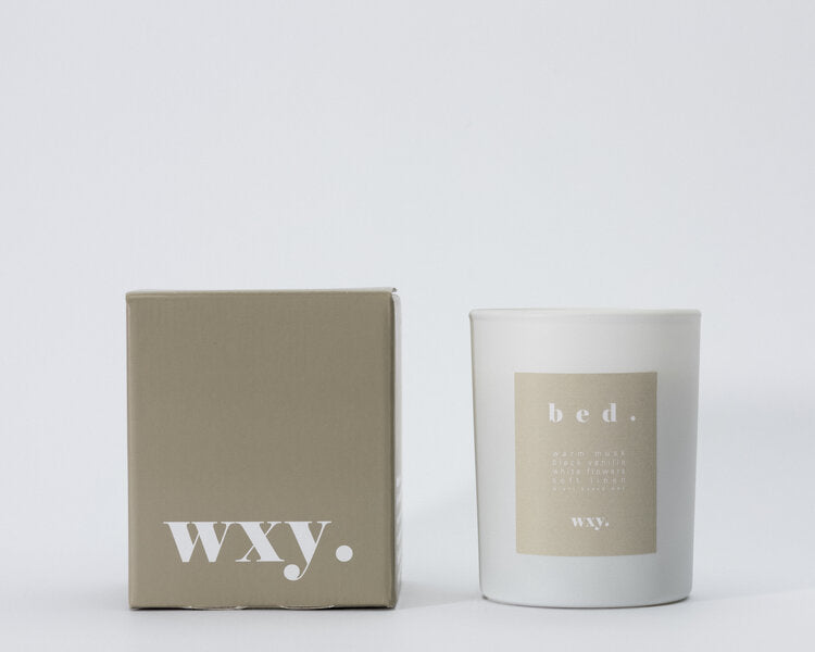 WXY Candle - Bed - Warm Musk and Black Vanilla