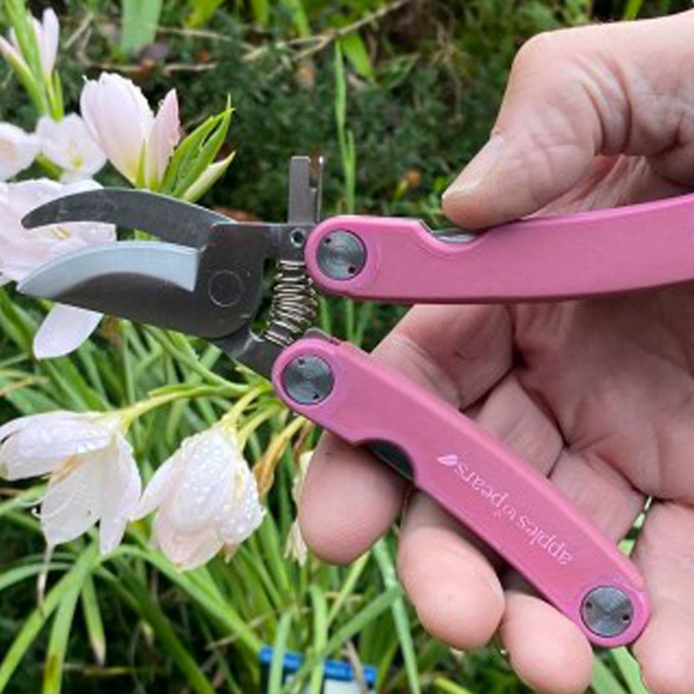 Folding Pocket Secateurs - Fuchsia