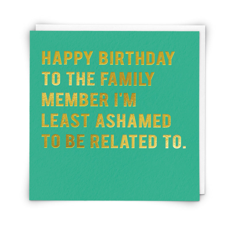 Foiled Funny Greetings Card