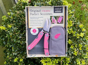 Folding Pocket Secateurs - Fuchsia